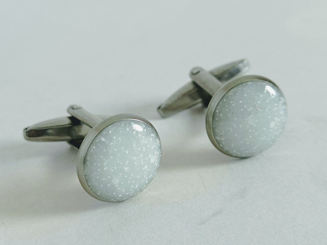 White Cufflinks
