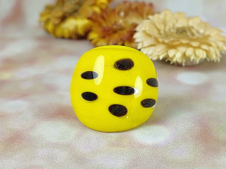 Ladybird Murano glass ring