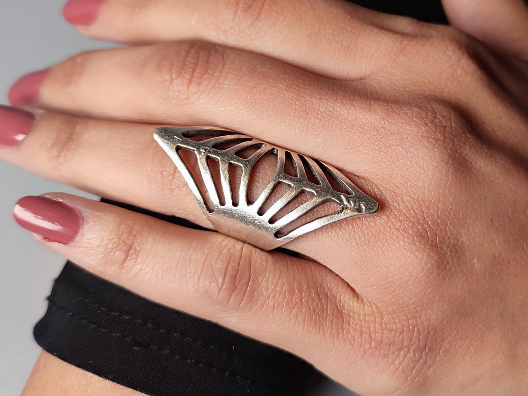 full-finger cuff design ring