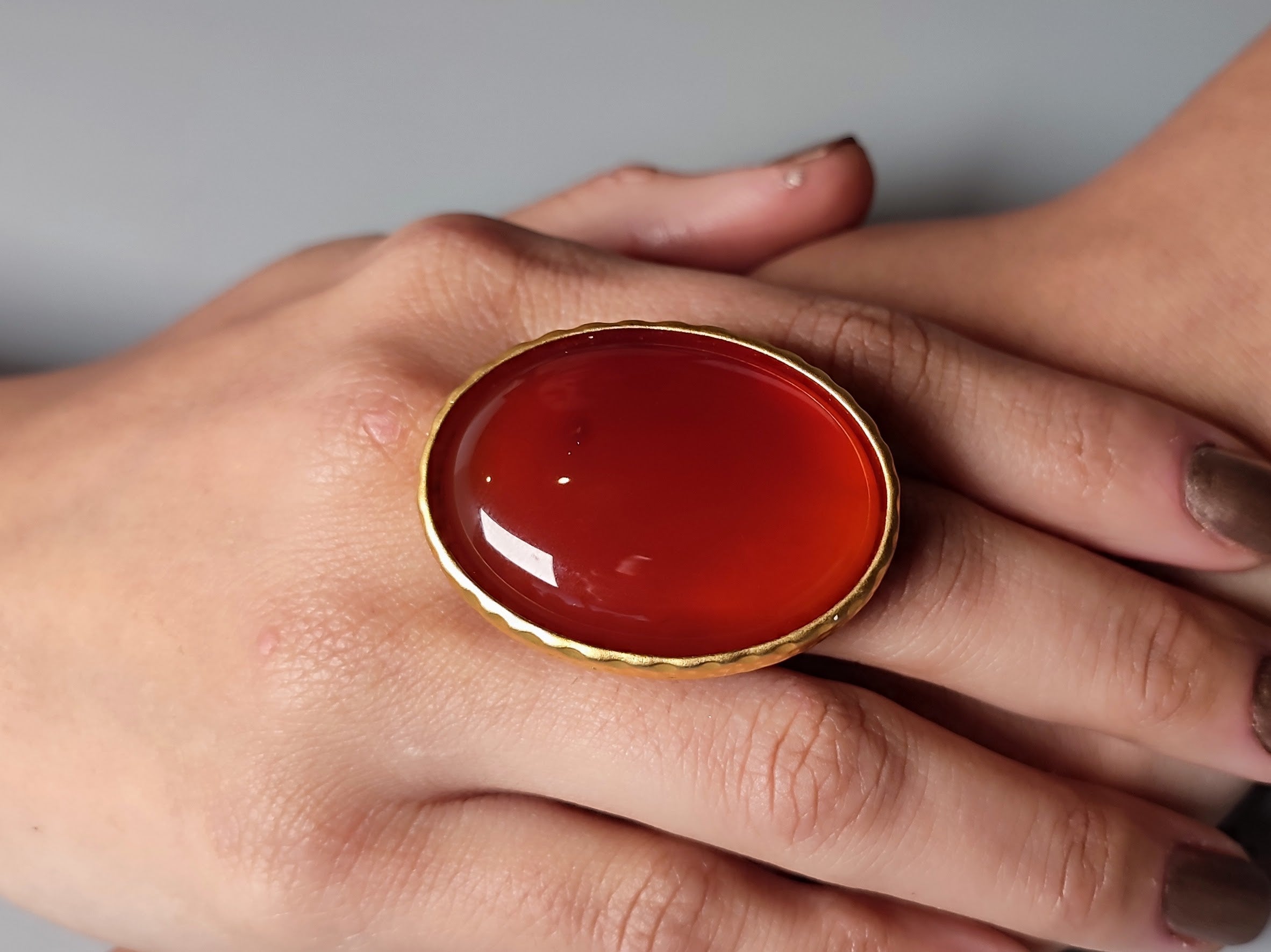 Carnelian hot sale gemstone ring