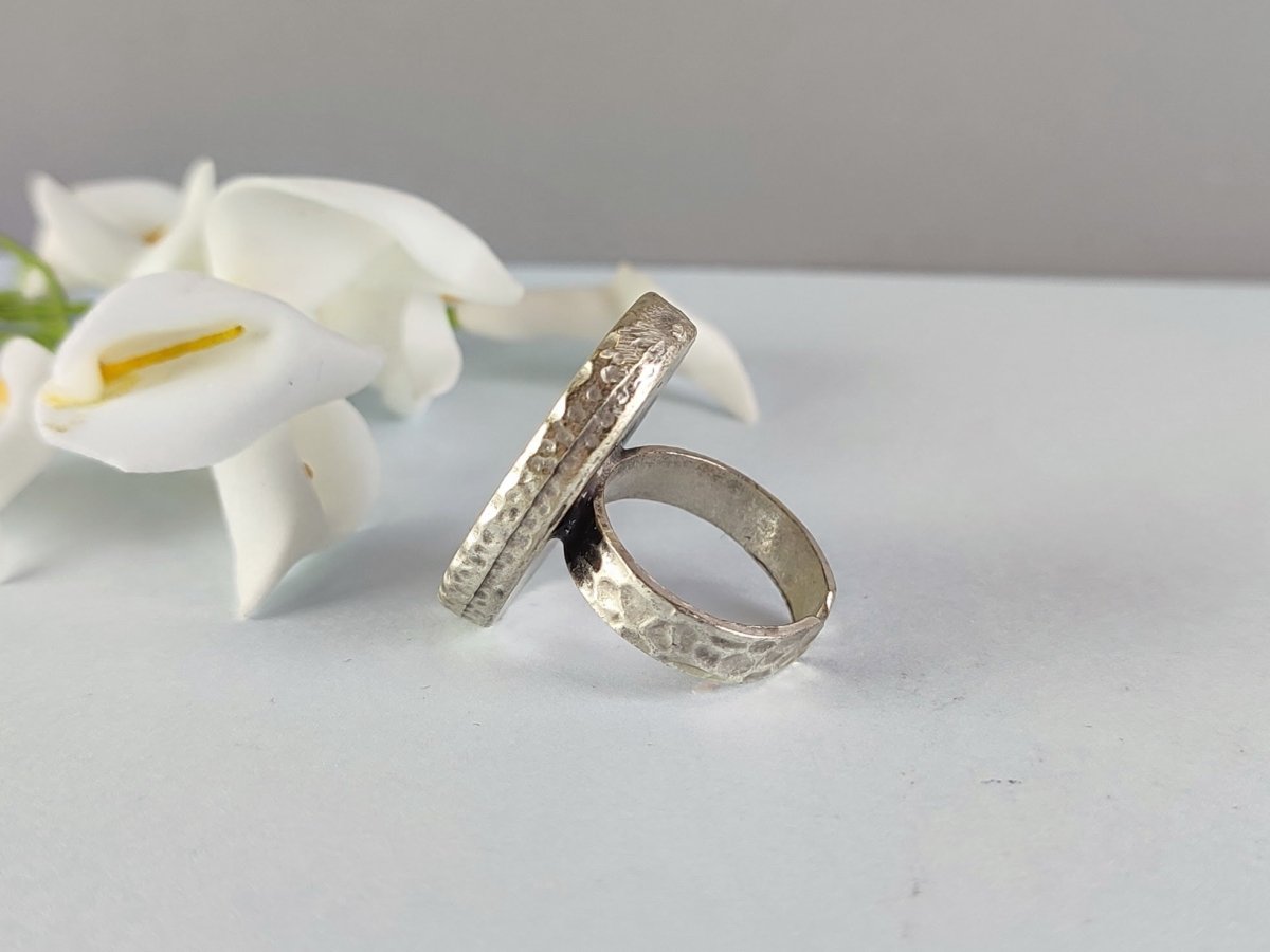 Agate Handmade Pink Gemstone Ring "Laurie" - Corky & Stoner