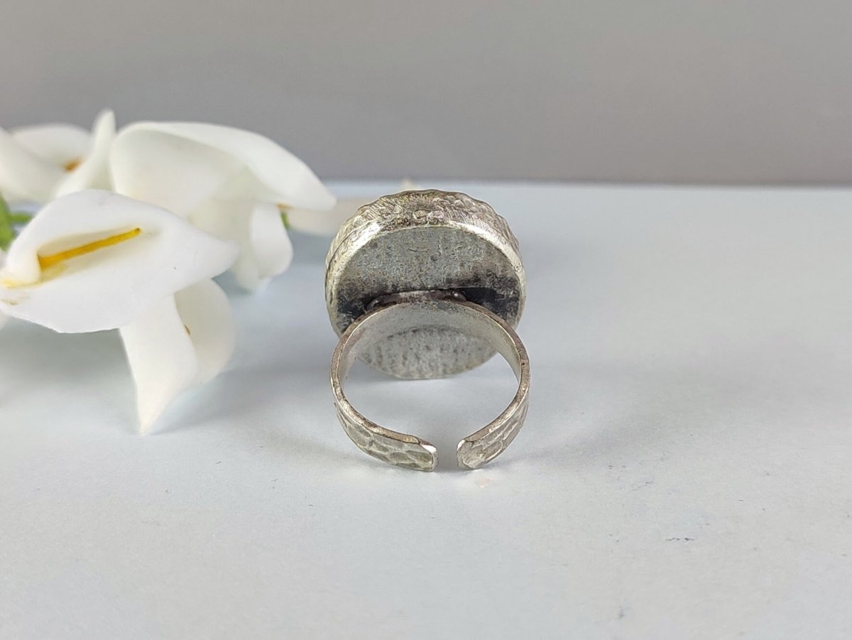 Agate Handmade Pink Gemstone Ring "Laurie" - Corky & Stoner