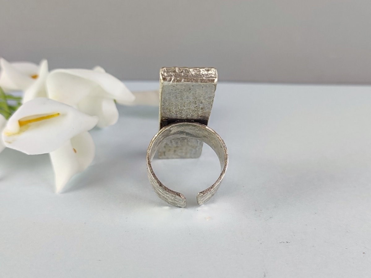 Caspian Full Finger Hammered Ring - Corky & Stoner