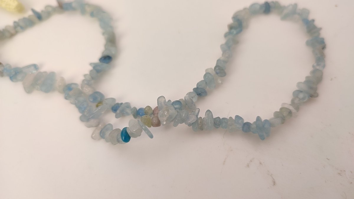 Milky Aquamarine Beaded Choker Secondary image