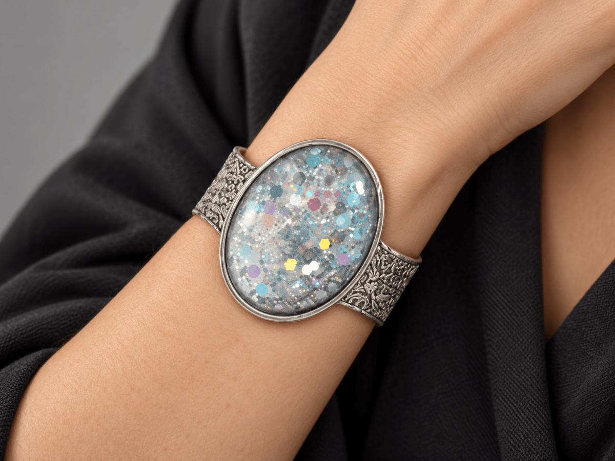Opal Inspired Statement Cuff Bracelet "Pixiedust" - Corky & Stoner