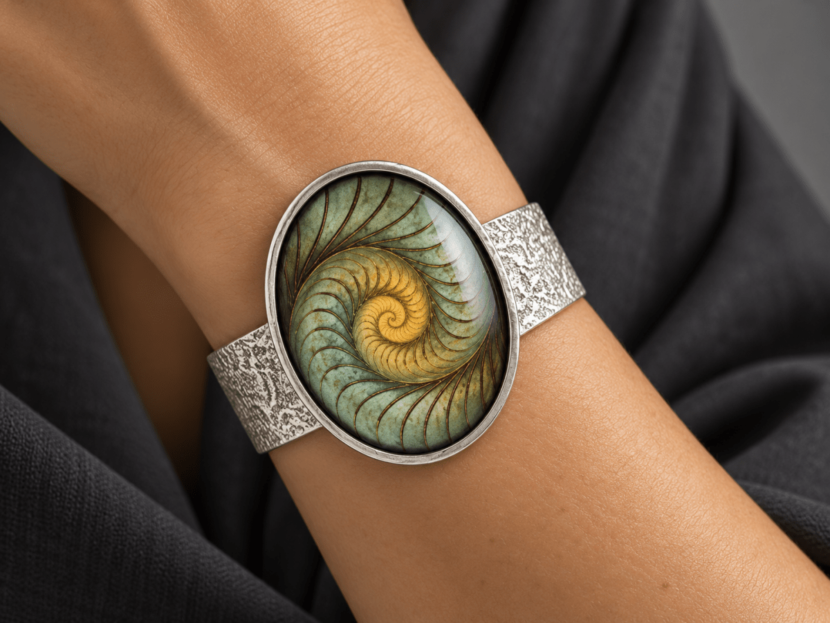 Bohemian Psychedelic Wide Cuff Bracelet "Neo" - Corky & Stoner