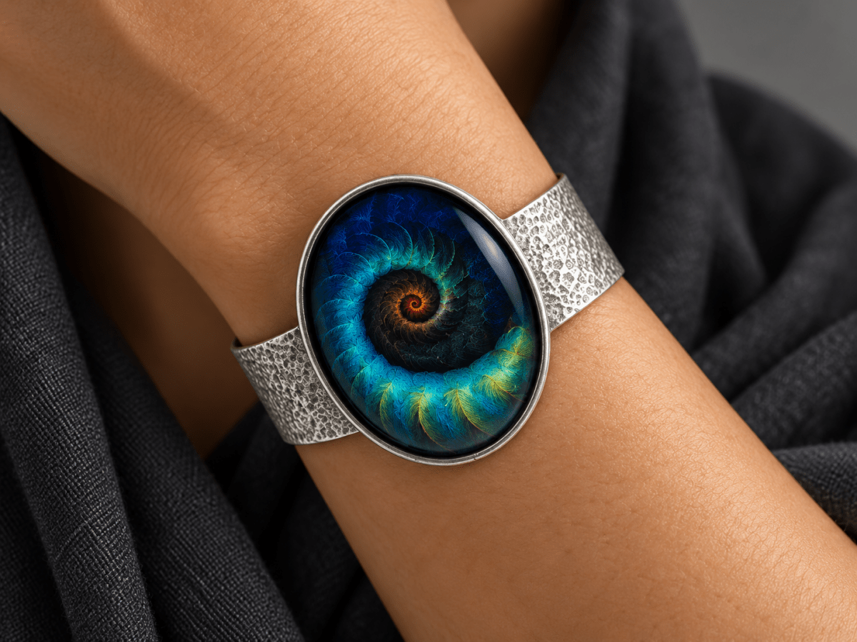 Unique Bohemian Cuff Bracelet "Najara" - Corky & Stoner Main image