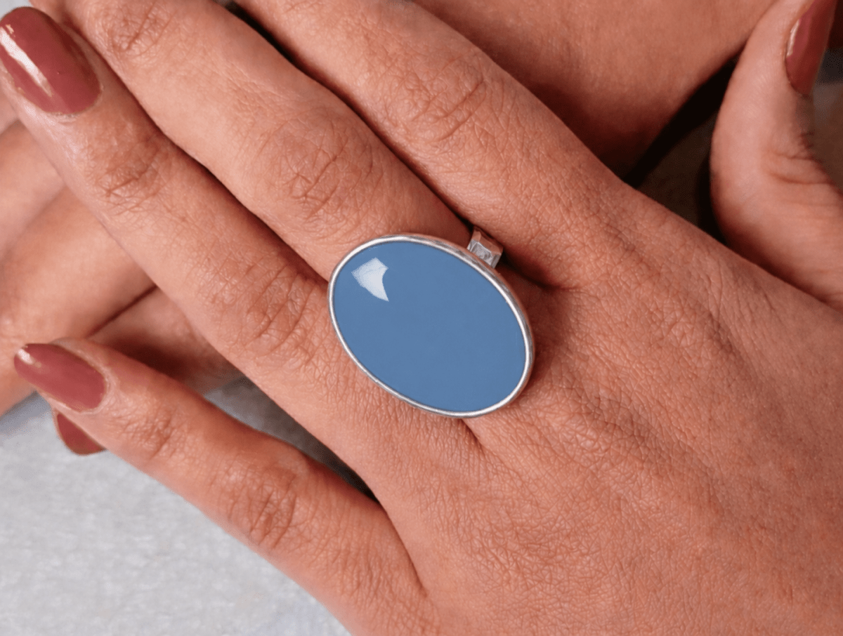 Tutti Adjustable Oval Cocktail Ring - Corky & Stoner