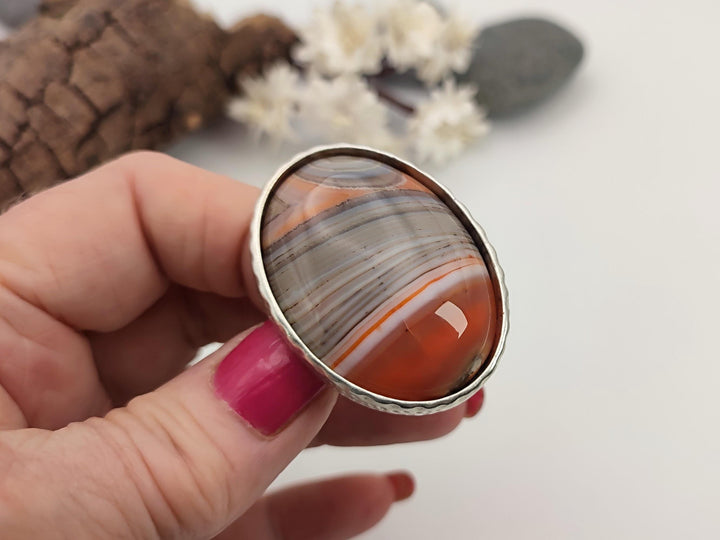 Botswana Agate ring