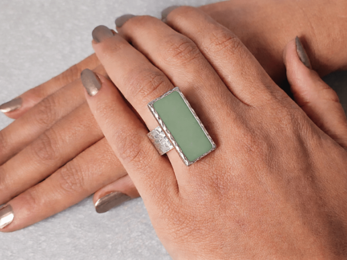 Diablo Adjustable Hammered Ring - Corky & Stoner