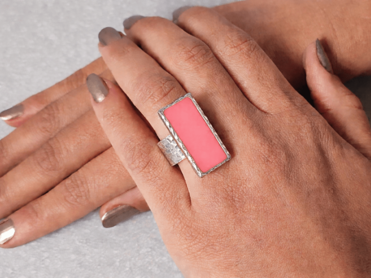 Diablo Adjustable Hammered Ring - Corky & Stoner