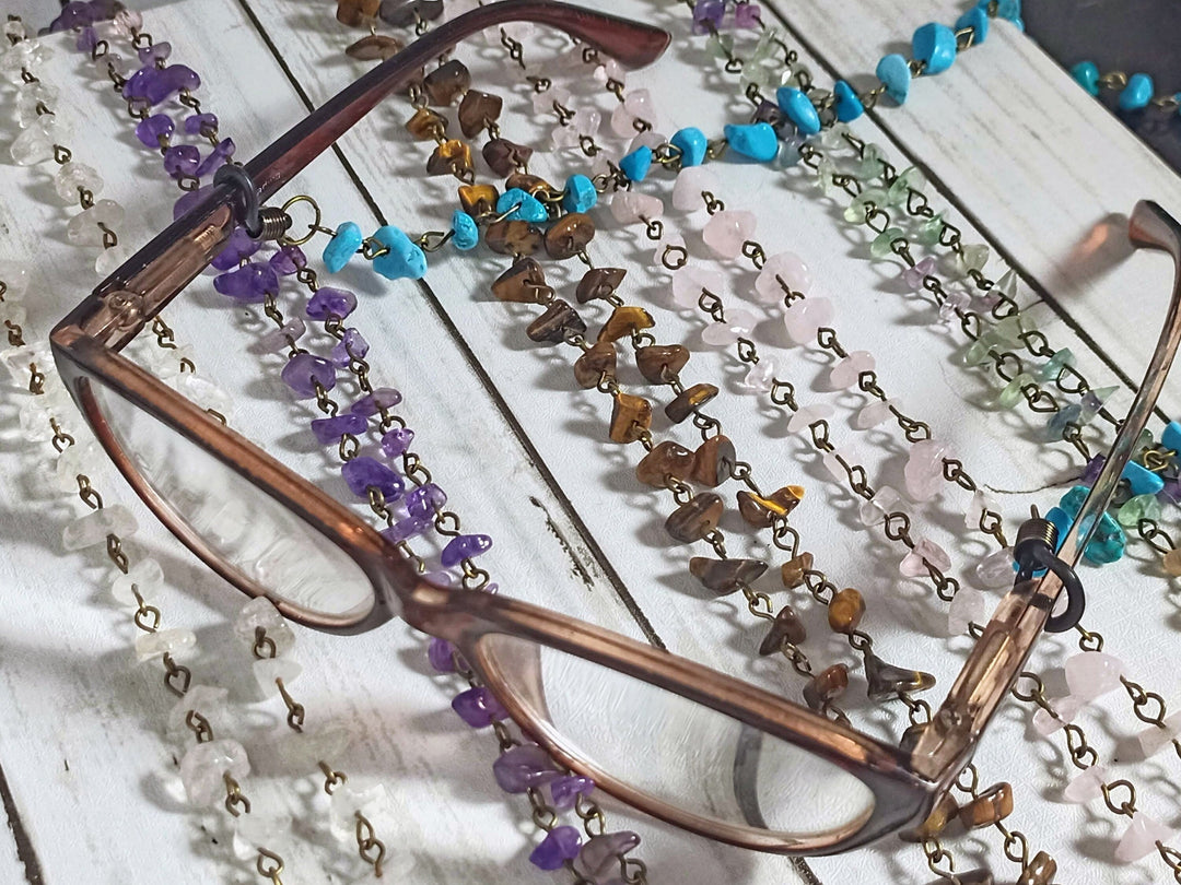 Glasses Chain, beaded glasses chain, Gemstone glasses chain, Sunglasses Chain, Glasses Holder, Lanyard for glasses, Glasses chain for women