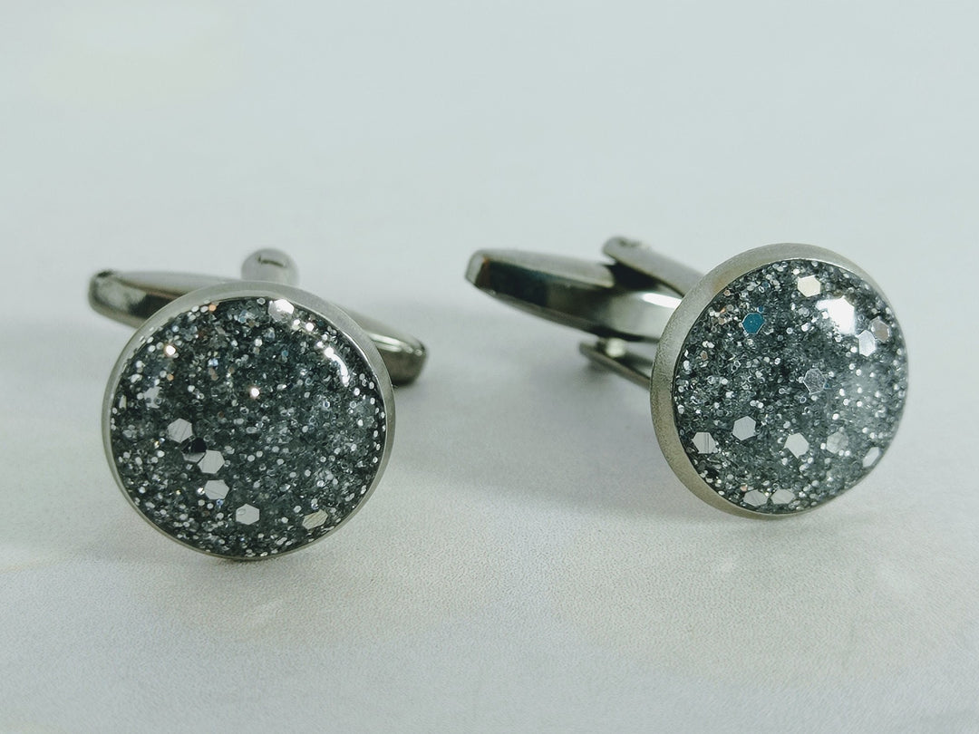 Silver cufflinks