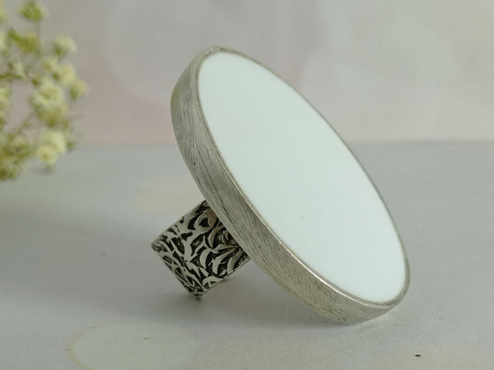 Chunky silver ring