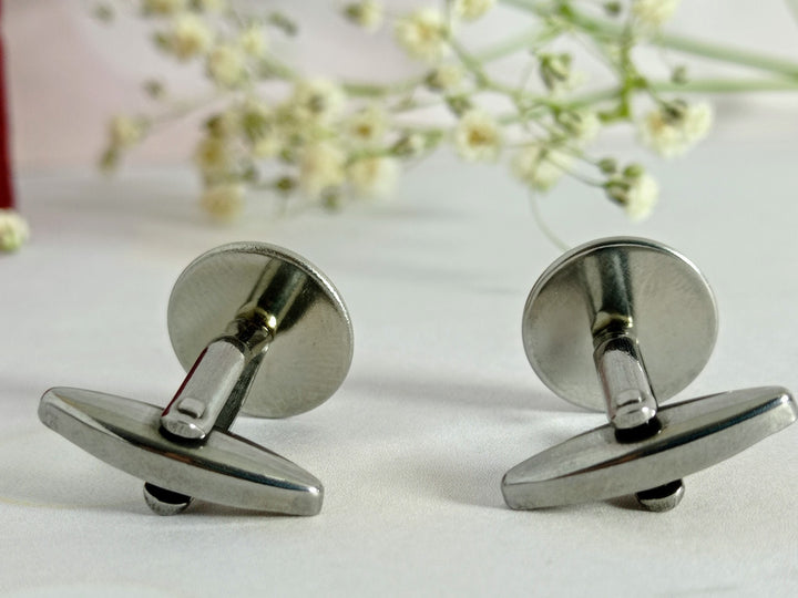 Red cufflinks