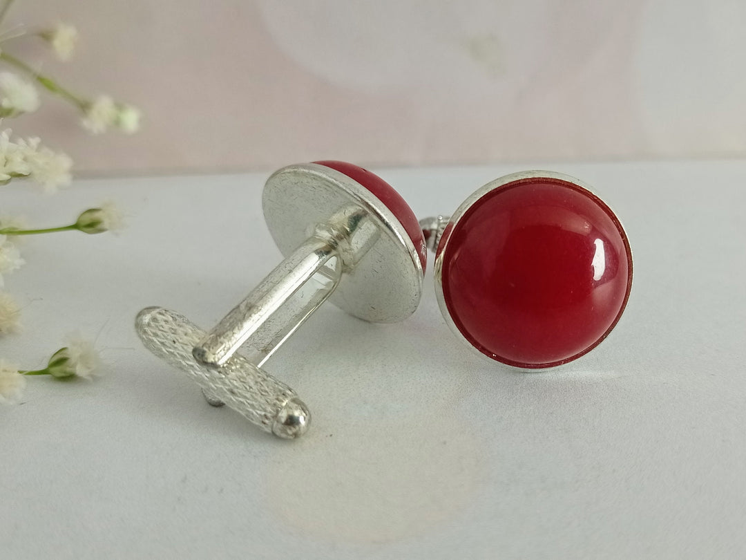 Red cuff links