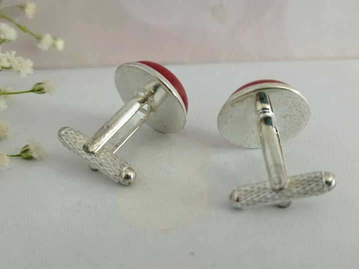 Red cuff links