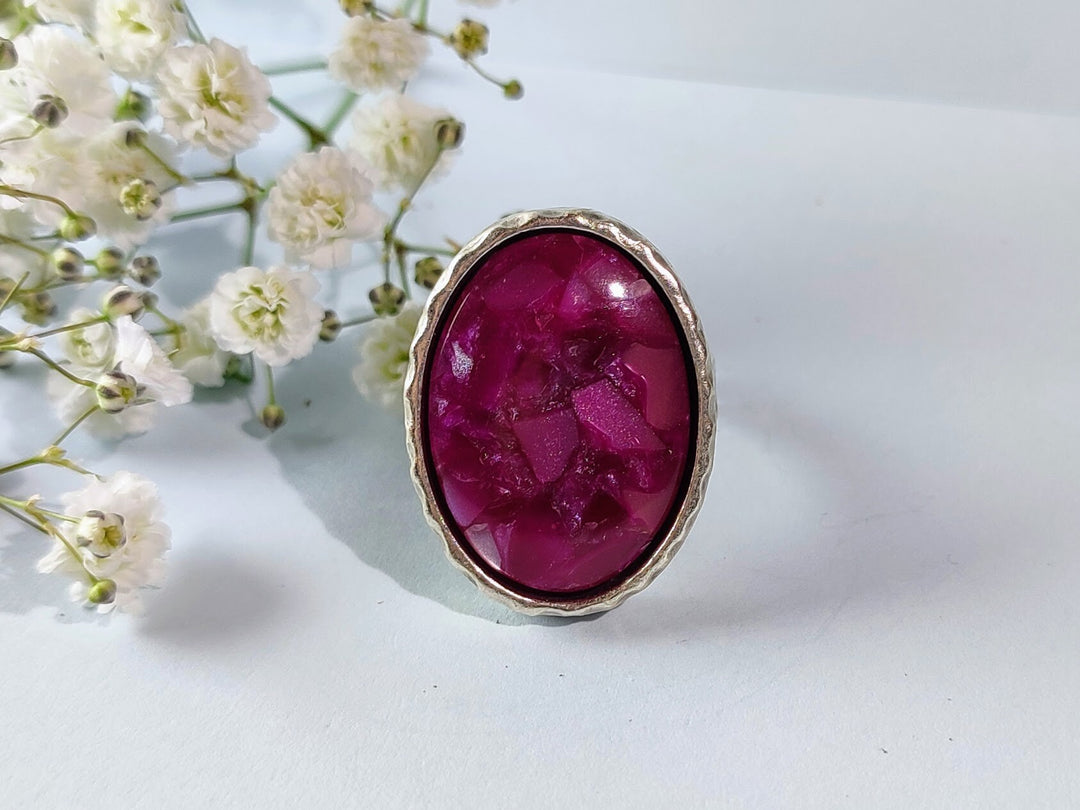 Magenta Opal ring