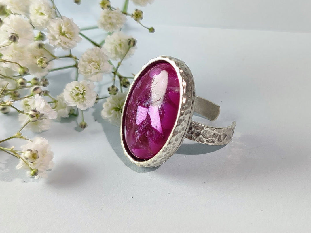 Magenta Opal ring