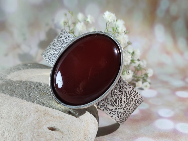 red Carnelian bangle bracelet